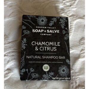Chagrin Valley Shampoo Bar Unisex 5.6oz Chamomile Citrus NEW Organic Hair Care